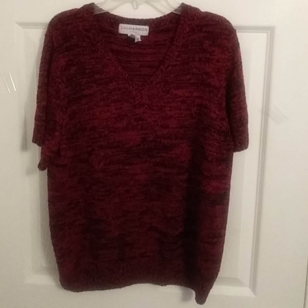 Sag Harbor short sleeve sweater